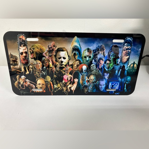 Horror Movie Characters License Plate - Picture 1 of 3